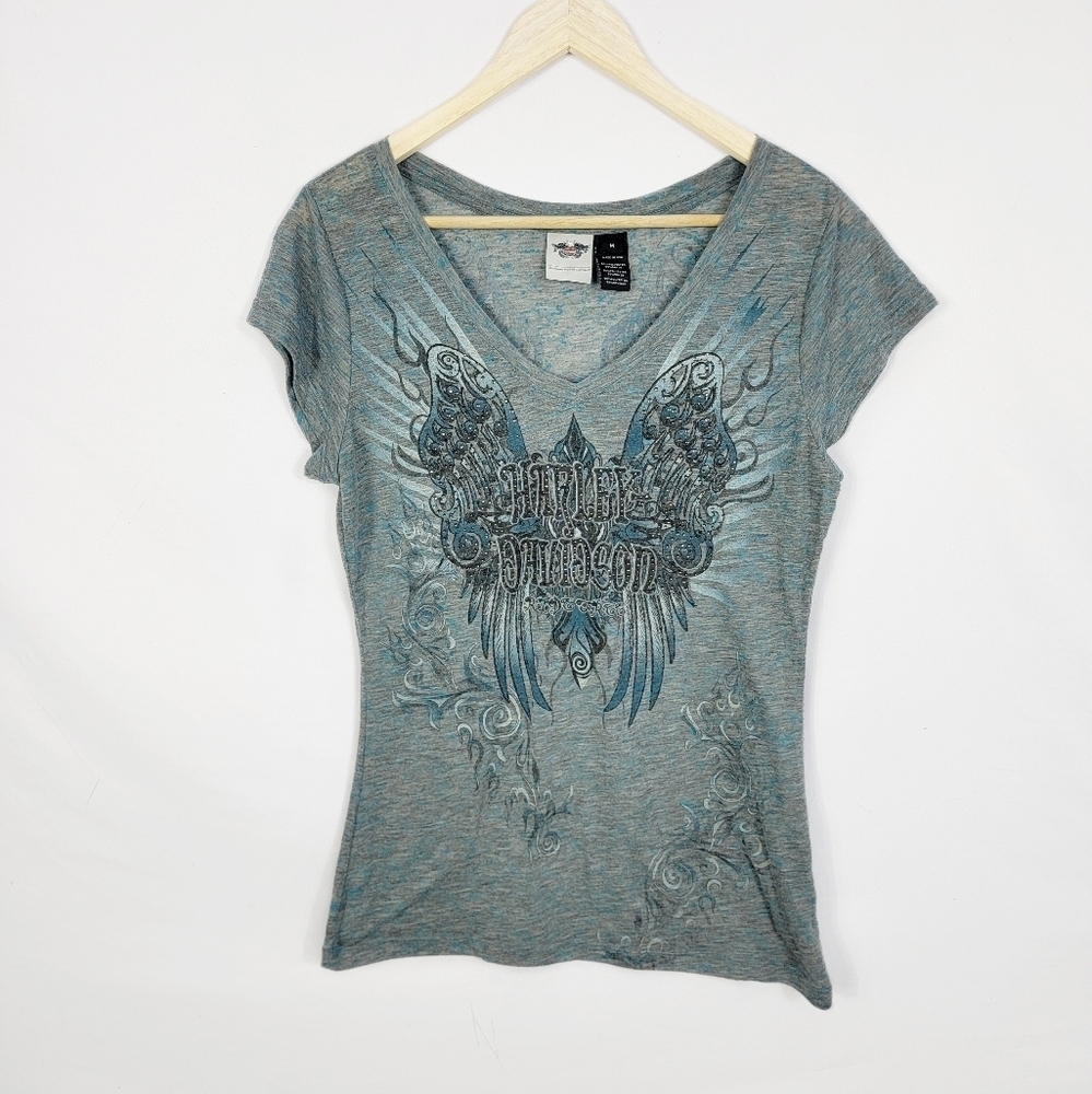 Harley-Davidson Gray Short Sleeve Tee